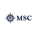 L'immagine mostra il logo MSC, caratterizzato da una rosa dei venti nautica con le lettere "m s c" al centro, accanto alle lettere in grassetto "MSC" su uno sfondo chiaro.
